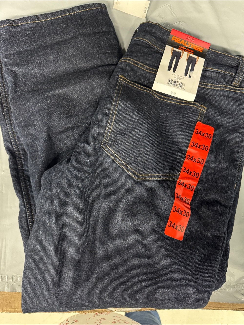Realtree Navy Straight-Leg lined Men's Jeans